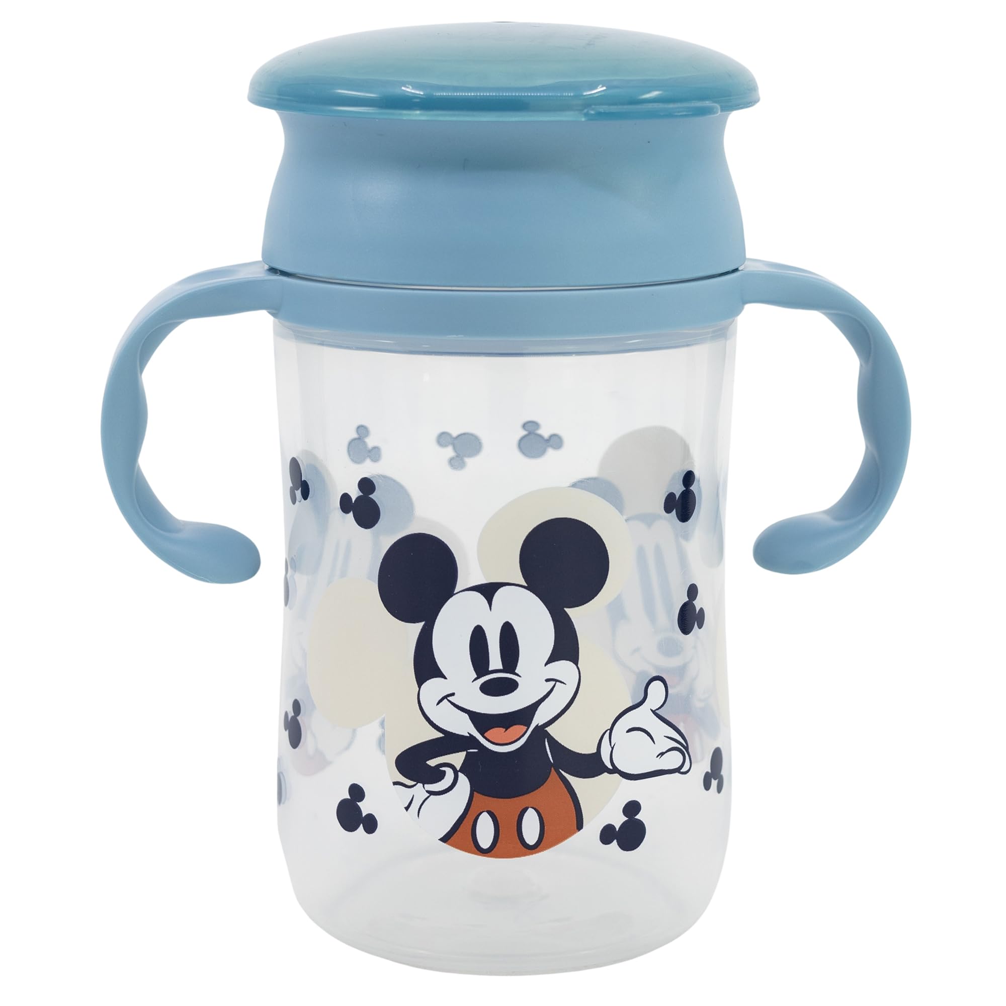 Mickey Mouse Spill-Proof Toddler Cup 395ml - Durable, Easy-to-Clean Training Cup with Cheerful “Full of Smiles” Design - Ideal for Little Hands and Travel