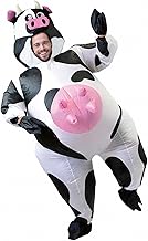 AirSuit® Crazy Cow Inflatable Costume | Premium Quality | Adult Size 160 to 190cm | Polyester | Comfortable to Wear | Durable | Inflation System Included | Created by OriginalCup®
