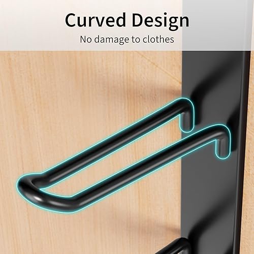 Miniatura 5 de niffgaff 8 ganchos para colocar sobre la puerta, toallero vertical sobre la puerta, gancho para colocar sobre la puerta, para colgar toallas y ropa,