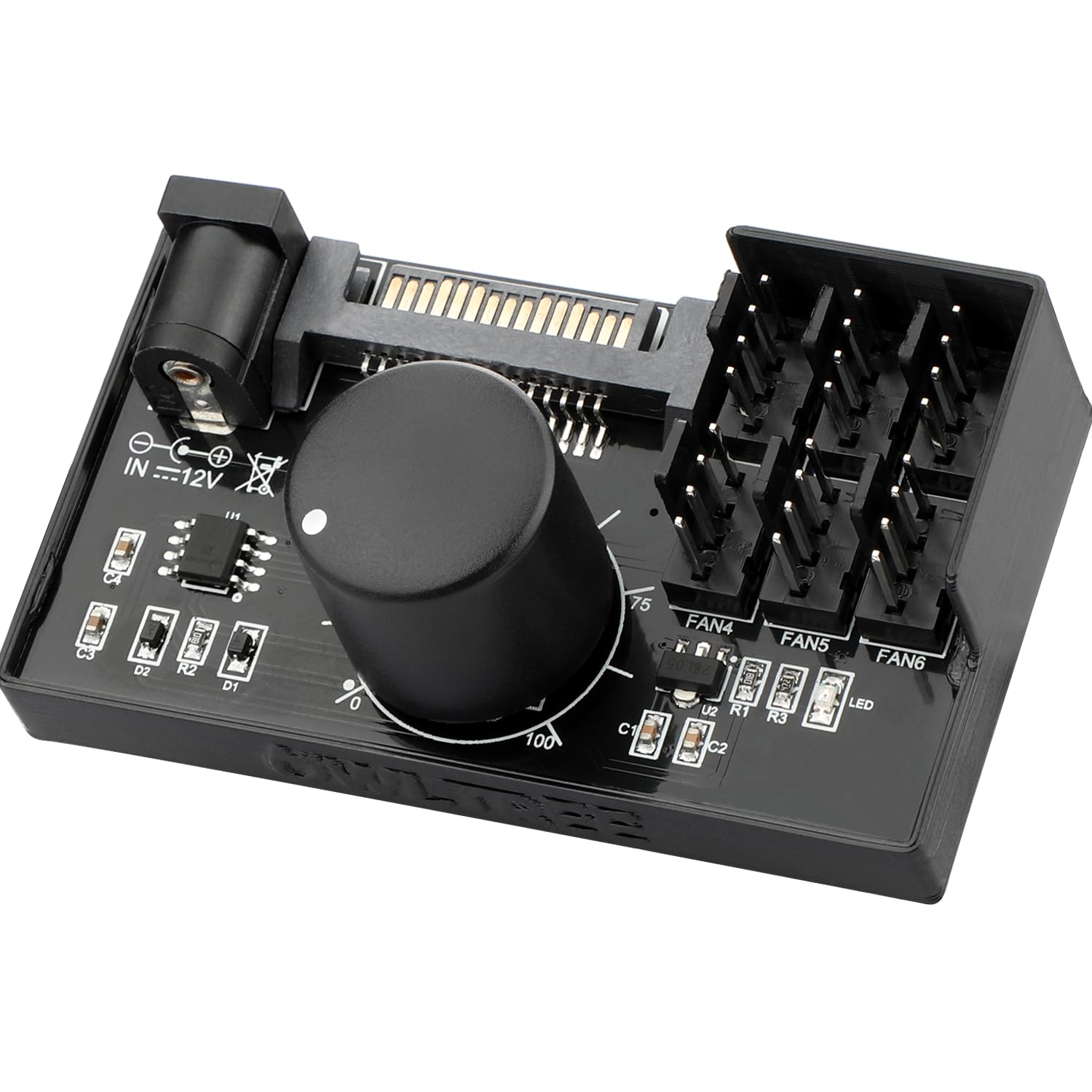 Pc Fan Speed Control Exqufood 12V PWM Fan Speed Controller - USB Type-C ...
