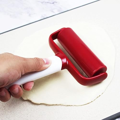 Miniatura 3 de Juego de 4 herramientas de pizza que incluye rodillo de pizza de repostería, cortador de masa de pizza que ahorra tiempo y cortador de masa y