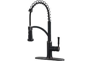 Bronze Kitchen Faucet with Pull Down Sprayer, Oil Rubbed Bronze Single Handle...