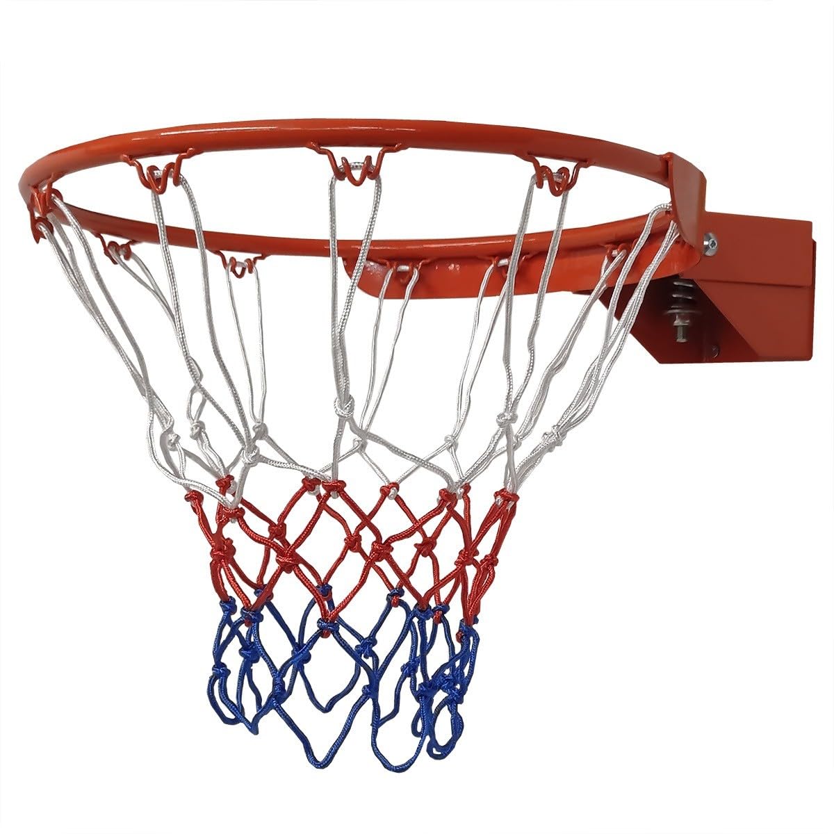 Pegasi Basketballring Pro - 45cm - Orange - Standard-Korbgröße | Outdoor, Basketballkorb mit Wandhalterung, Abnehmbarem Basketballnetz, Wetterfest Netz, Basketball ring, Metall, Farbe Orange