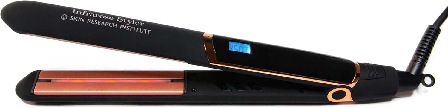 Skin Research Institute Infrarose Styler, Hair Iron, 1 Count, Tourmaline, Hair Styling, Shine Enhancing, Curling