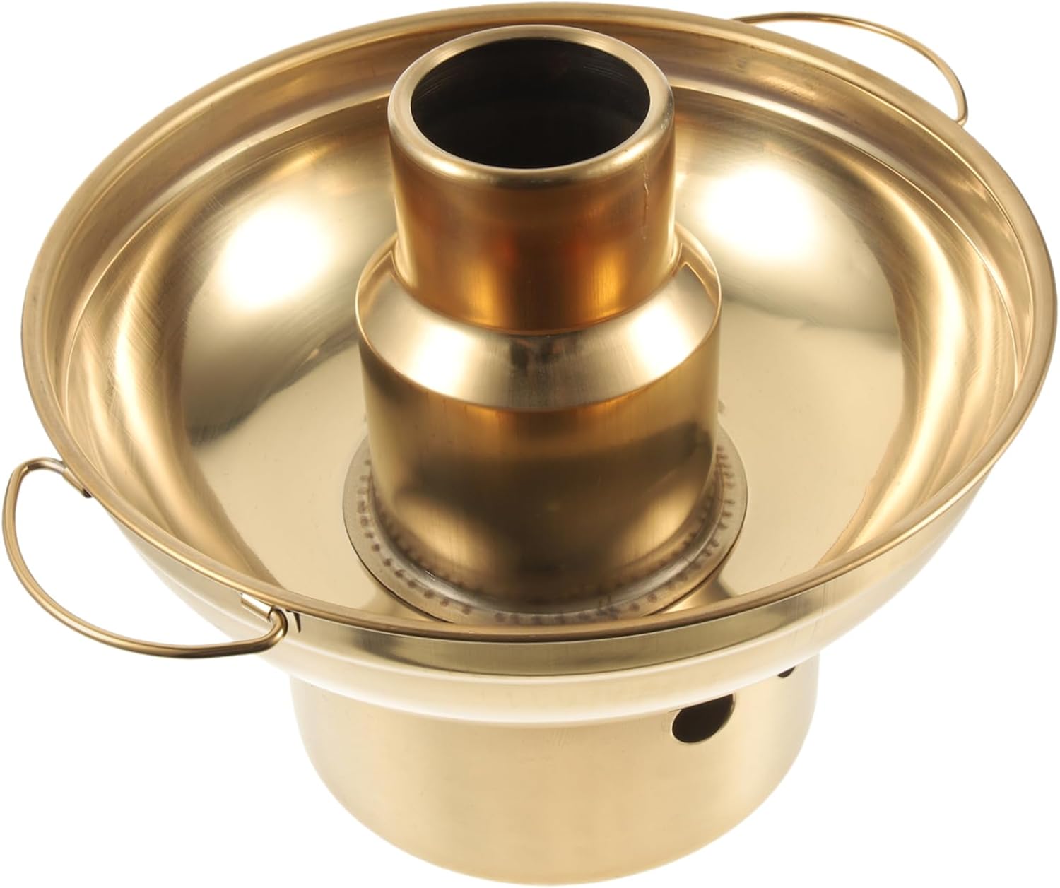 Luxshiny Stainless Steel Taro Bowl and Dry Ice Pot for Dessert Serving Efficient Heat Conduction Herbal Jelly Container for Home and Party Use