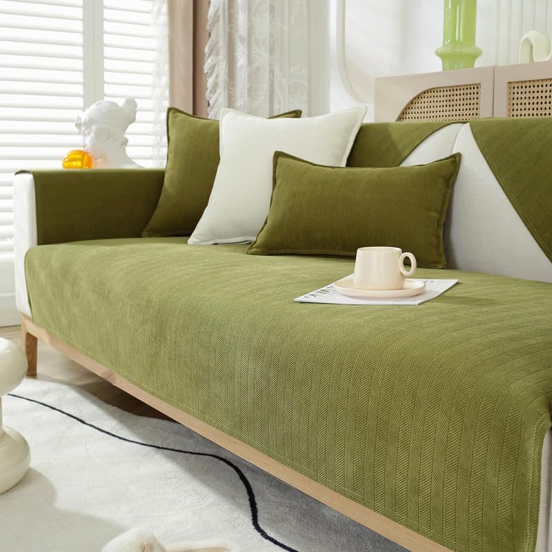 JIAN YA NA Funda para sofá modular, divertida funda de felpilla mullida para sofá, protector de muebles antideslizante para mascotas y niños, sofá