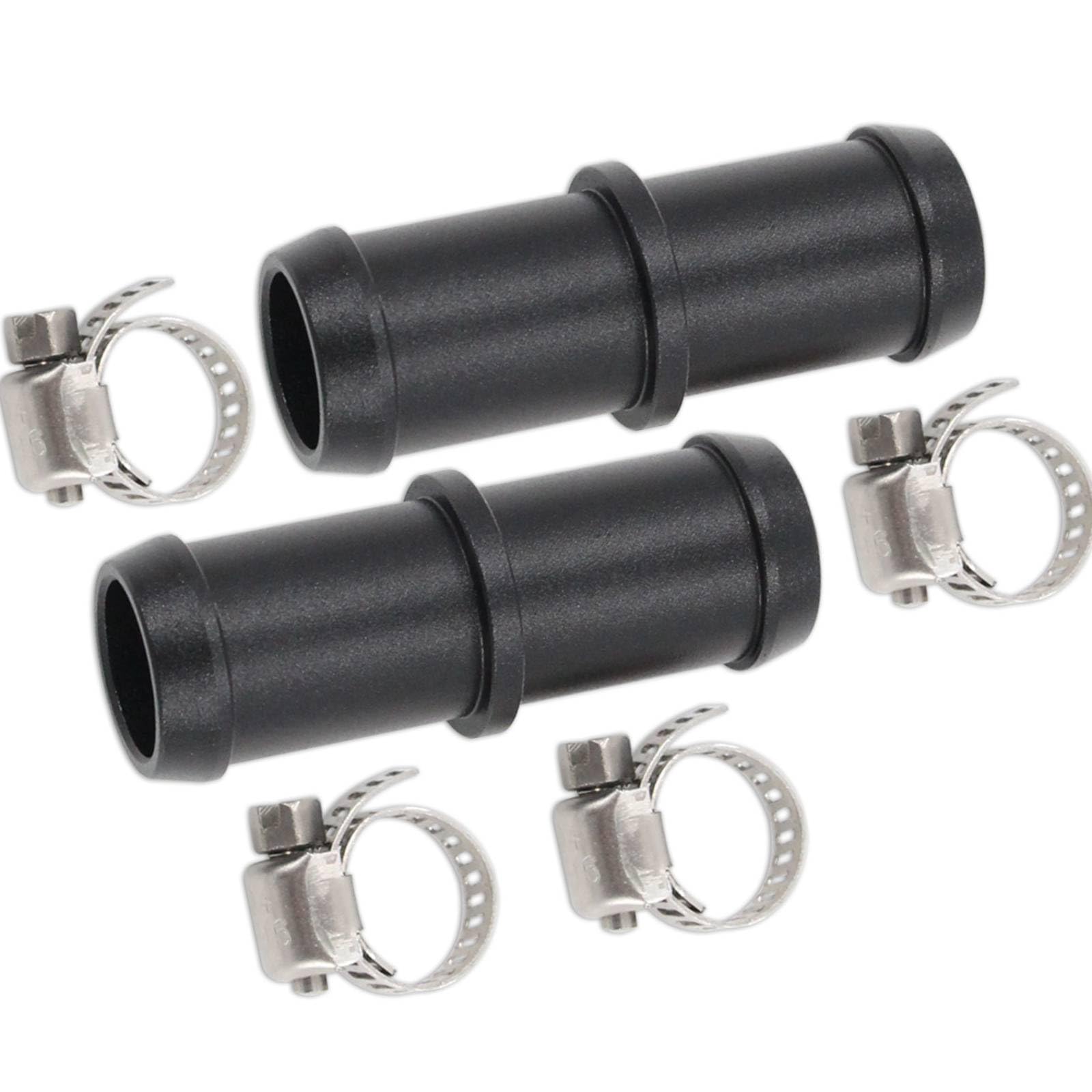 2Pcs Upgraded Aluminum Heater Hose Connector Fitting Adapter Fit For Nissan 370Z Infiniti G35 G37 QX50 Q60 Q70 M35 M37 OE#: 92417-JK20A