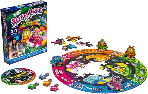Miniatura 3 de Juegos de rompecabezas  Carrera alienígena  Juego de mesa de rompecabezas  Buscar y encontrar  Juego preescolar espacial  Juego 3 en 1  para edades