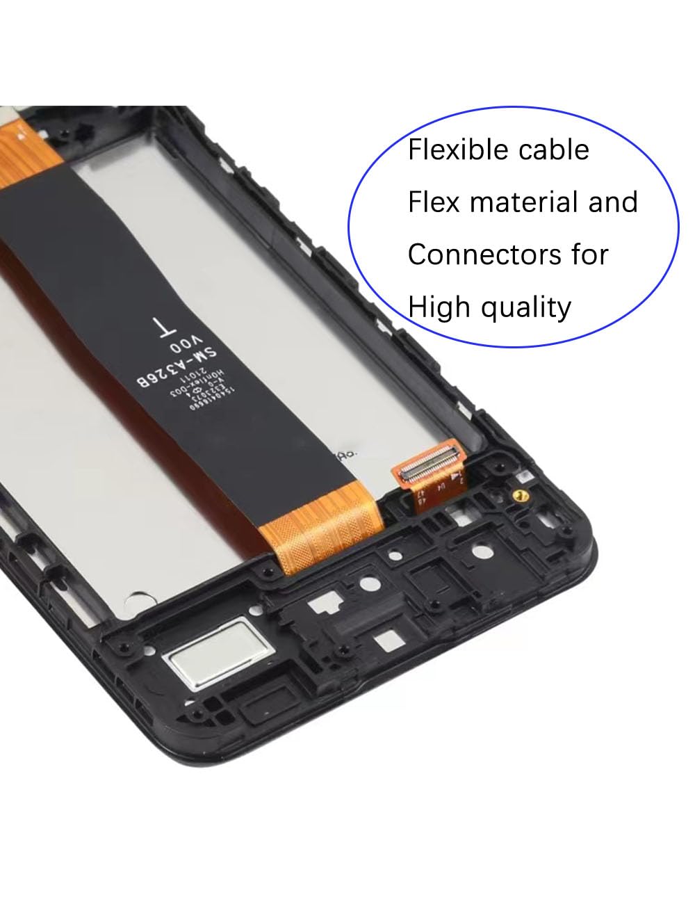 Display di ricambio originale per schermo LCD Samsung Galaxy A32 5G, A326B A326BR A326U A326W A326K LCD Display Touch Digitizer Assembly Kit parti di riparazione (senza per A32 4G, nero con cornice)