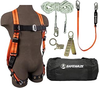 Safewaze 020-3075 V-Line Bag Roof Kit: FS99185-E Harn, FS700-50 VLL, FS1120 Grab,