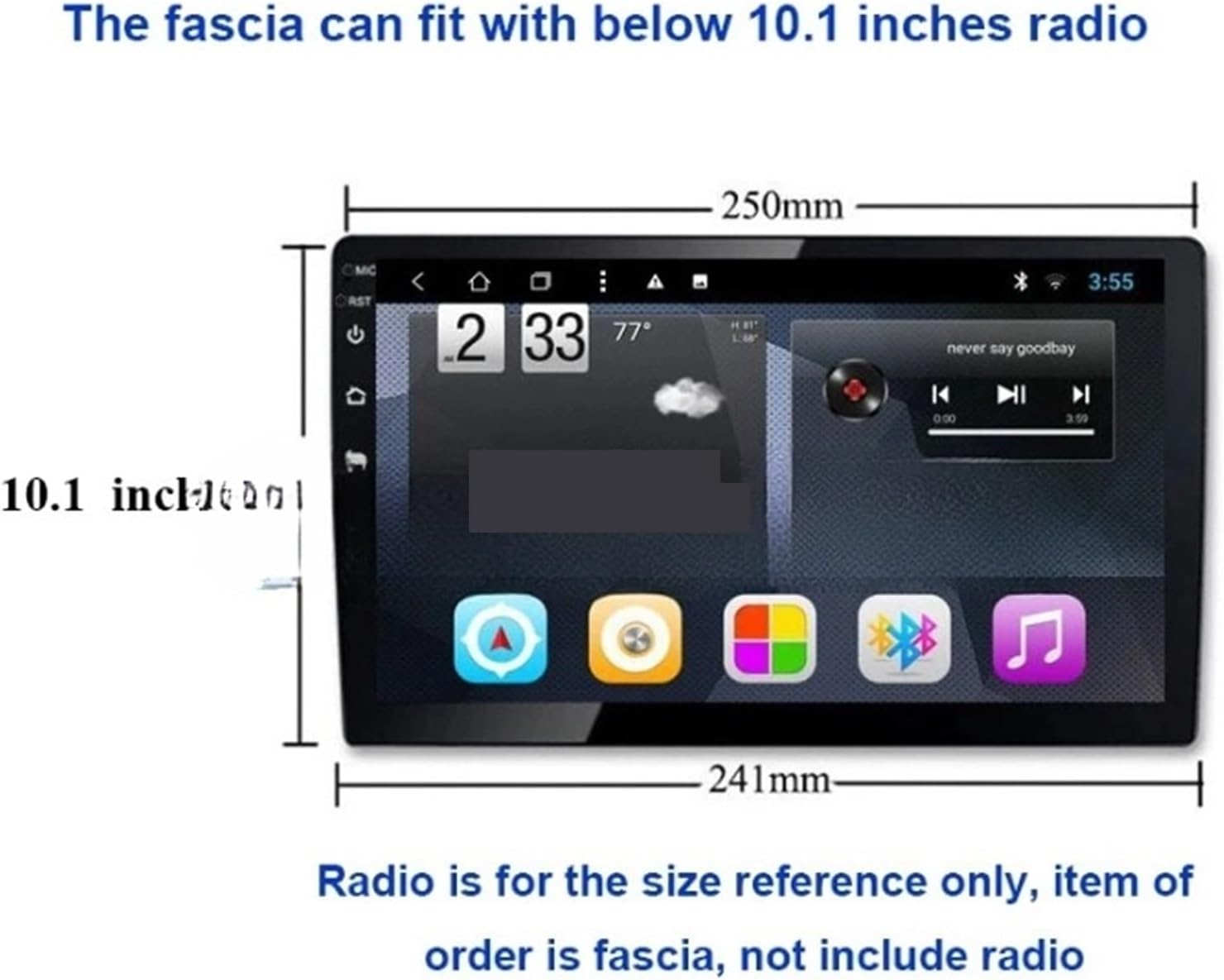7/10.1 Inch Car Radio Facia Panel Compatible for Hyundai Tucson 2004-2015 Dash Kit Install Fascia Console Bezel Plate Trim Adapter Cover(for 7 inch Radio)