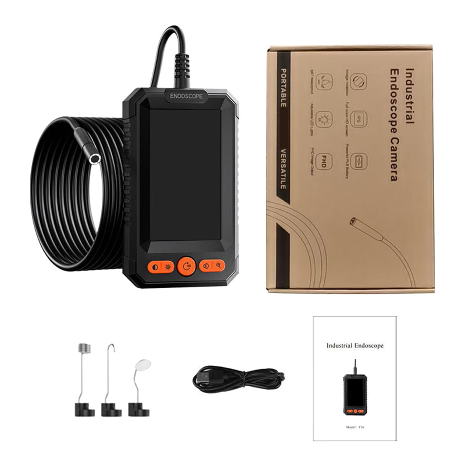 Appareil Photo D'inspection Sonde Flexible Étanche Pour Réparation Voiture L'entretien Des Voitures Environnement Difficile Avec Vidéo En Temps Réel