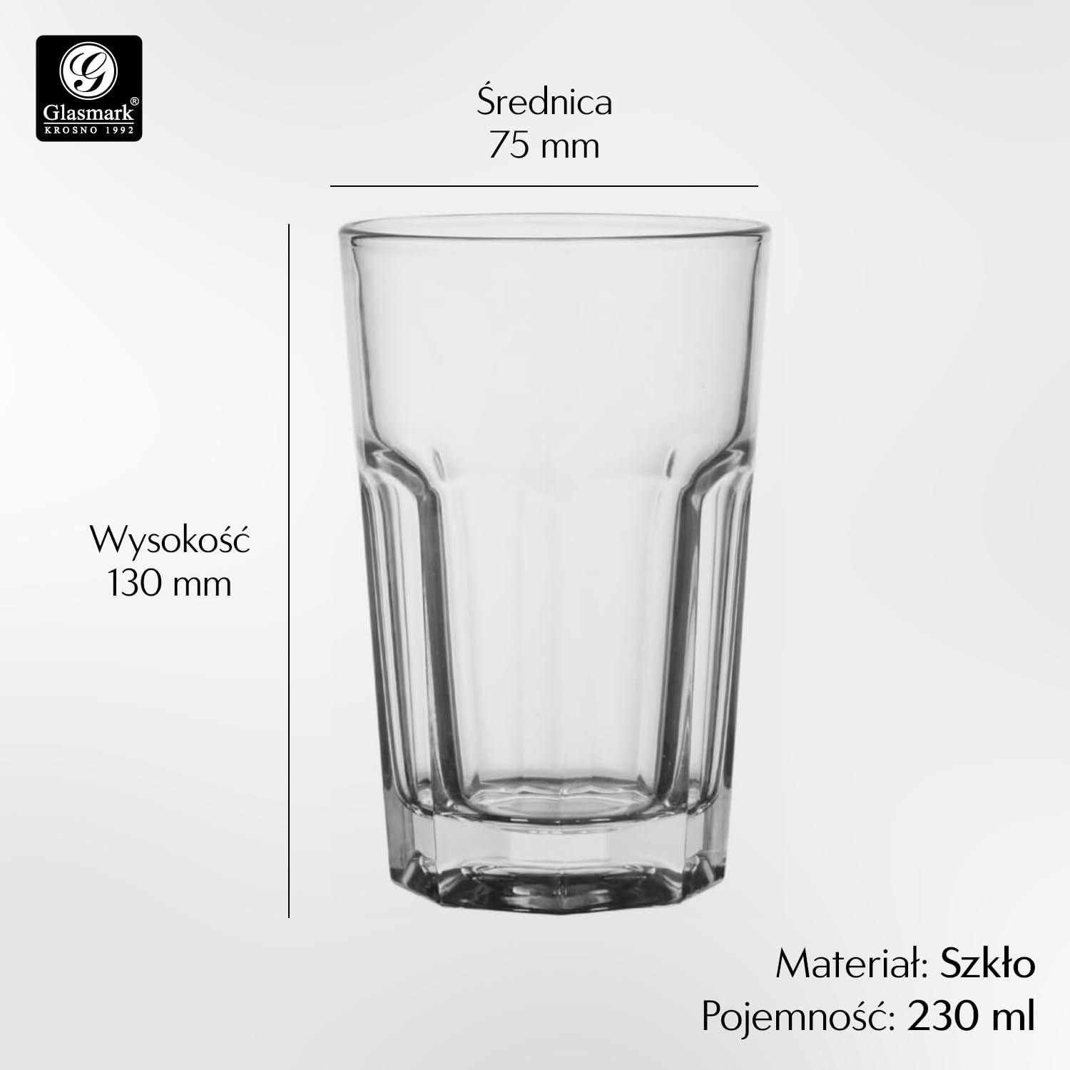 Glasmark KROSNO 1992 Szkło KPL6 230 ml