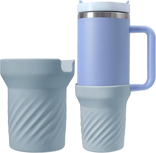 Funda de silicona para Stanley Quencher de 40 onzas, funda protectora para Stanley Quencher H2.0 y Quencher Adventure Tumbler de 40 onzas, funda