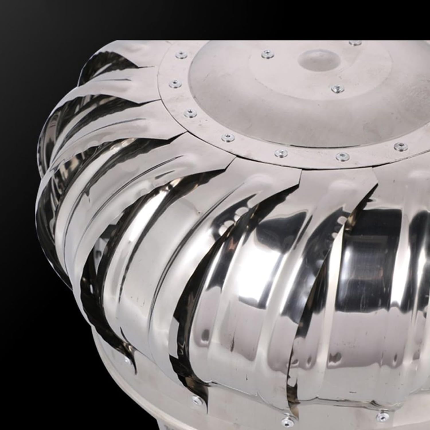 Rotating Chimney Cowl Cap, Fireplace Chimney,Stainless Steel Cowl Bird Guard Spinner Anti Downdraught Top All Purpose Chimney Cowl(Ø200 MM)