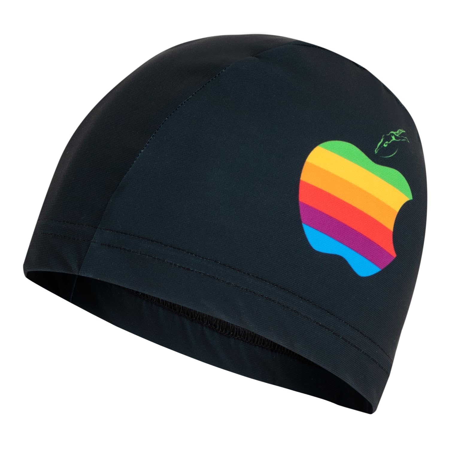 Gorro de Tela Apple | Gorro de Natación | Gorro de Piscina | Alta Comodidad y Adherencia | Arte y Natación (Mediano - Grande)