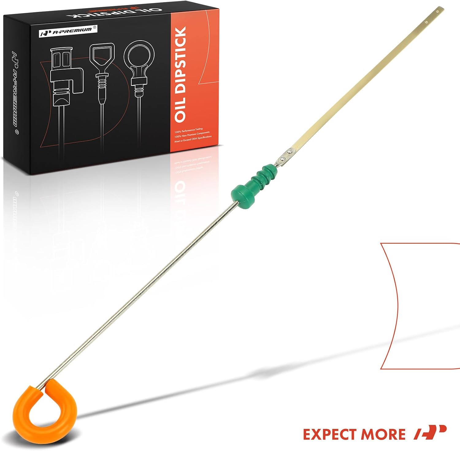 A-Premium 1.6L 1.7L 1.8L 2.0L Engine Oil Dipstick Compatible with Honda CR-V CRV 1997-1998 2.0L, Civic 1999-2000 1.6L, Civic del Sol 1994-1997 1.6L & Acura Integra 1992-2001