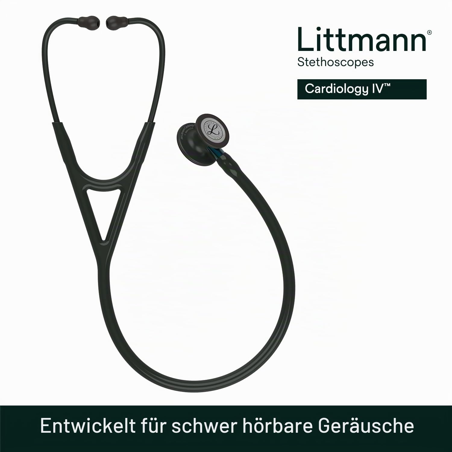 Littmann Cardiology IV Stethoskop, 6201, Schlauch Schwarz
