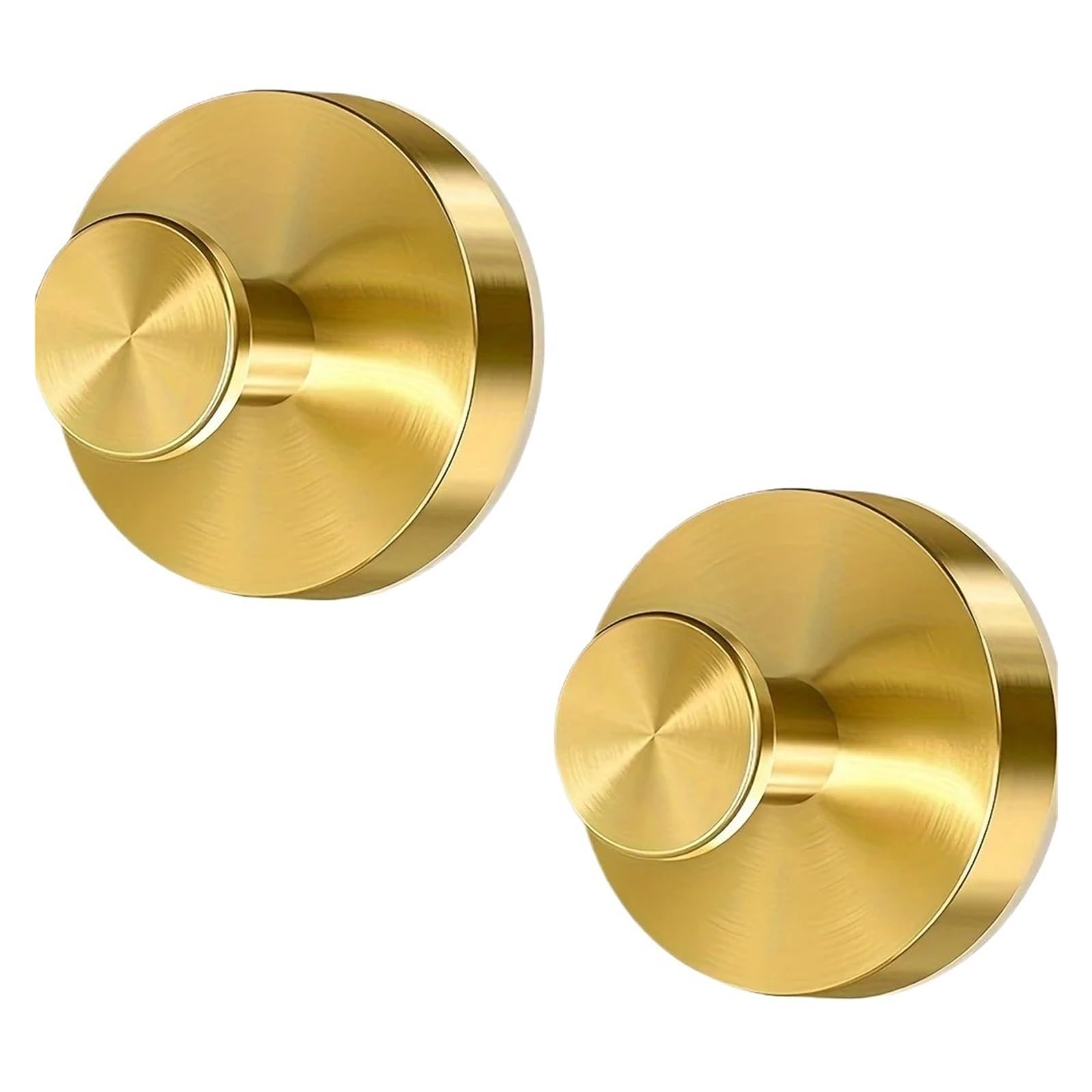 YUSUZH 8pcs Reusable Stainless Steel Suction Cup Hook Waterproof Wall Mount Hooks Punch-Free Kitchen Bathroom Hanger Towel Clothes for Bathroom & Kitchen(Gold)