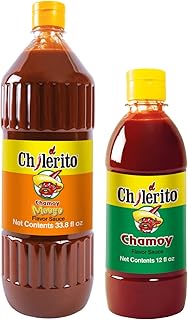 EL CHILERITO Combo Chamoy Sauce Mango Flavor 1L/ 33.8 Fl. Oz + Sauce Chamoy Flavor 355ml/ 12.0Fl. Oz - Mexican Food - Exce...