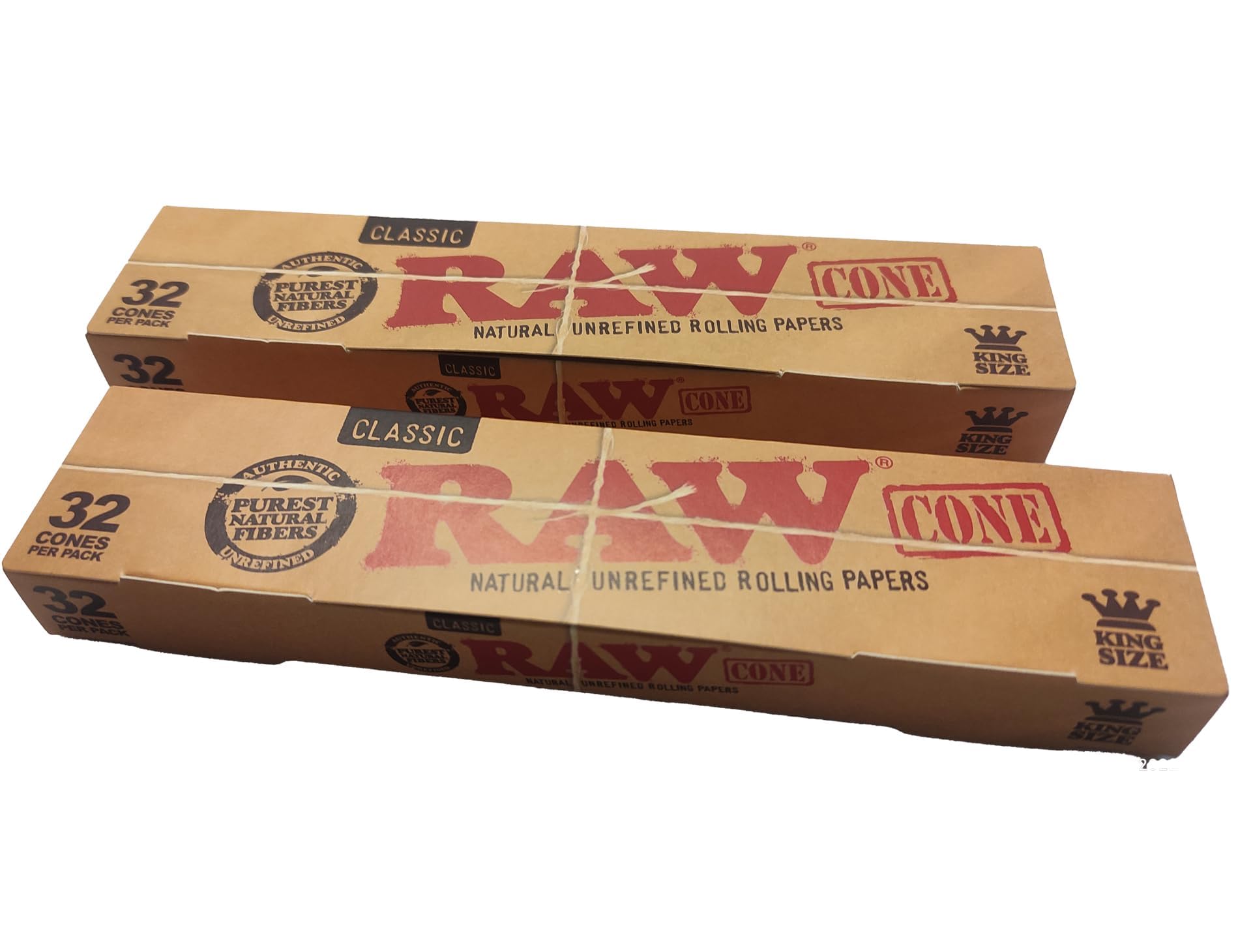 Raw 64x stożkowe gilzy niebialone (2x32) gilzy do jointów Joint Cones pre-rolled