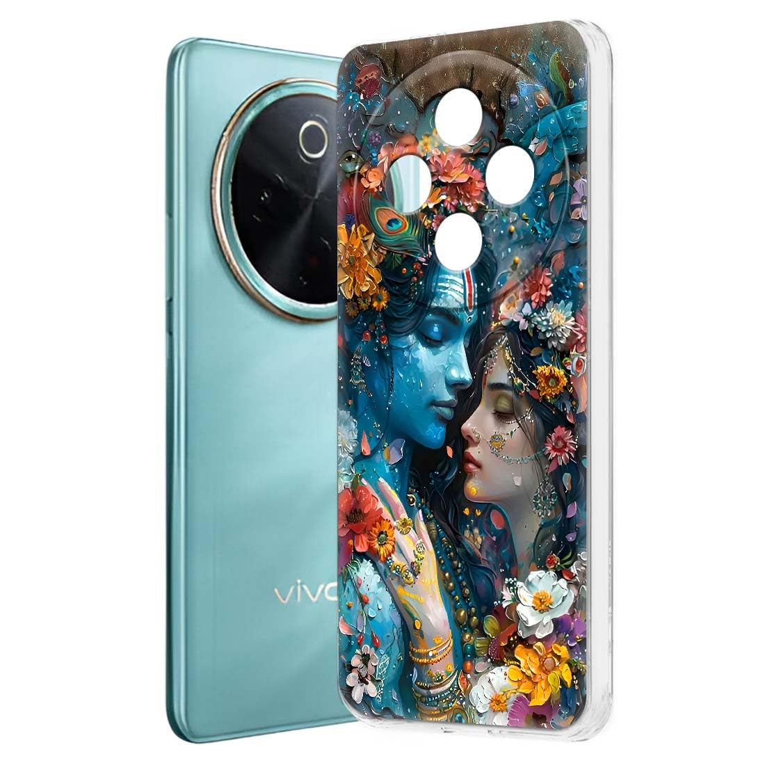Fashionury Back Case for Vivo T4 5G, Print Silicone Stylish Back Cover Case for Vivo T4 5G -D1210