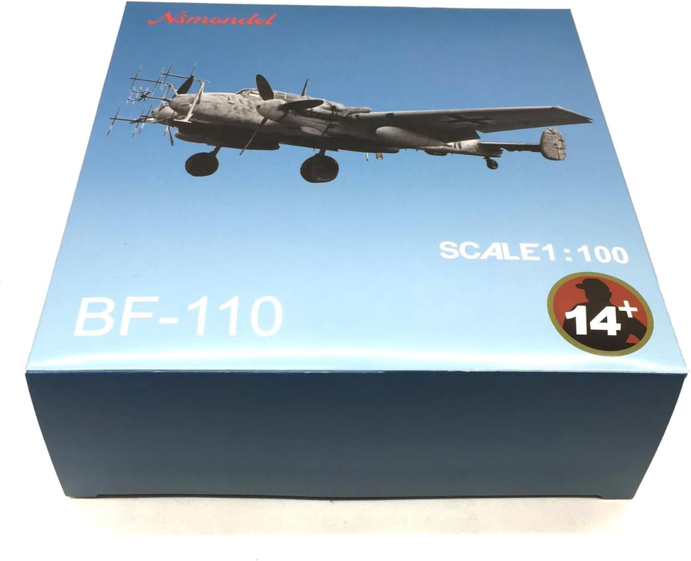 1/100 WWII German Bf-110 Fighter G-4 Alloy Aircraft Model Military Display Craft