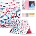 iPad Air Case, iPad 5 Case, Dteck(TM) Colorful Painting Magnetic Closure Design Wallet Case with [Auto Wake/Sleep Function] Flip Stand Smartshell Cover for Apple iPad Air/iPad 5 (2 Love Heart)