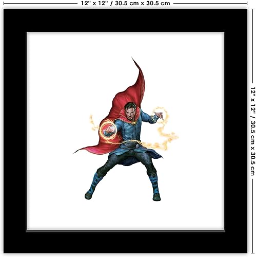 Miniatura 7 de Trends International Gallery Pops Marvel Comics Avengers - Póster de pared de Doctor Strange, 12 x 12 pulgadas, versión enmarcada en negro
