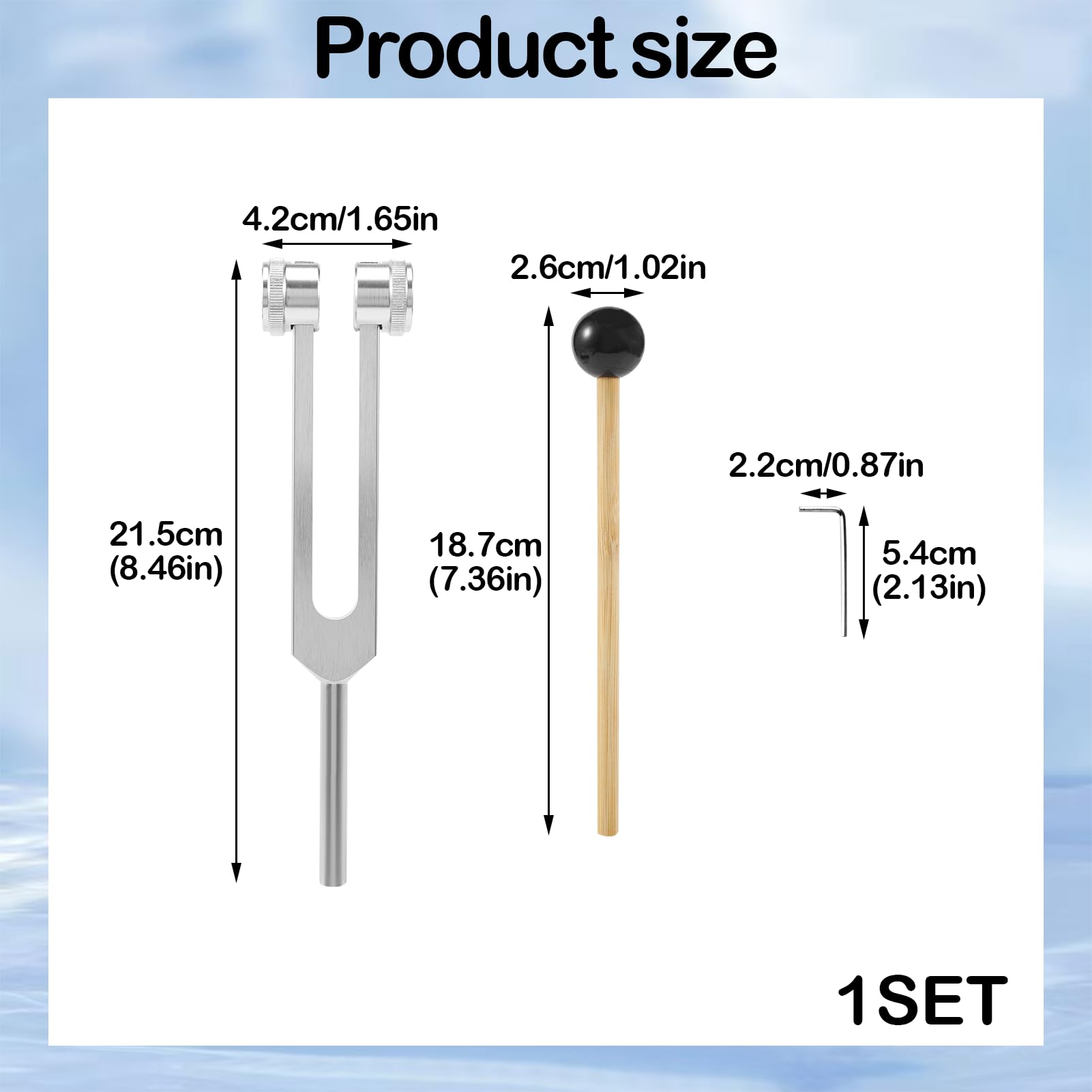 128Hz Tuning Forks for Healing 128Hz Tuning Fork Medical, Healing Instrument - Image 2
