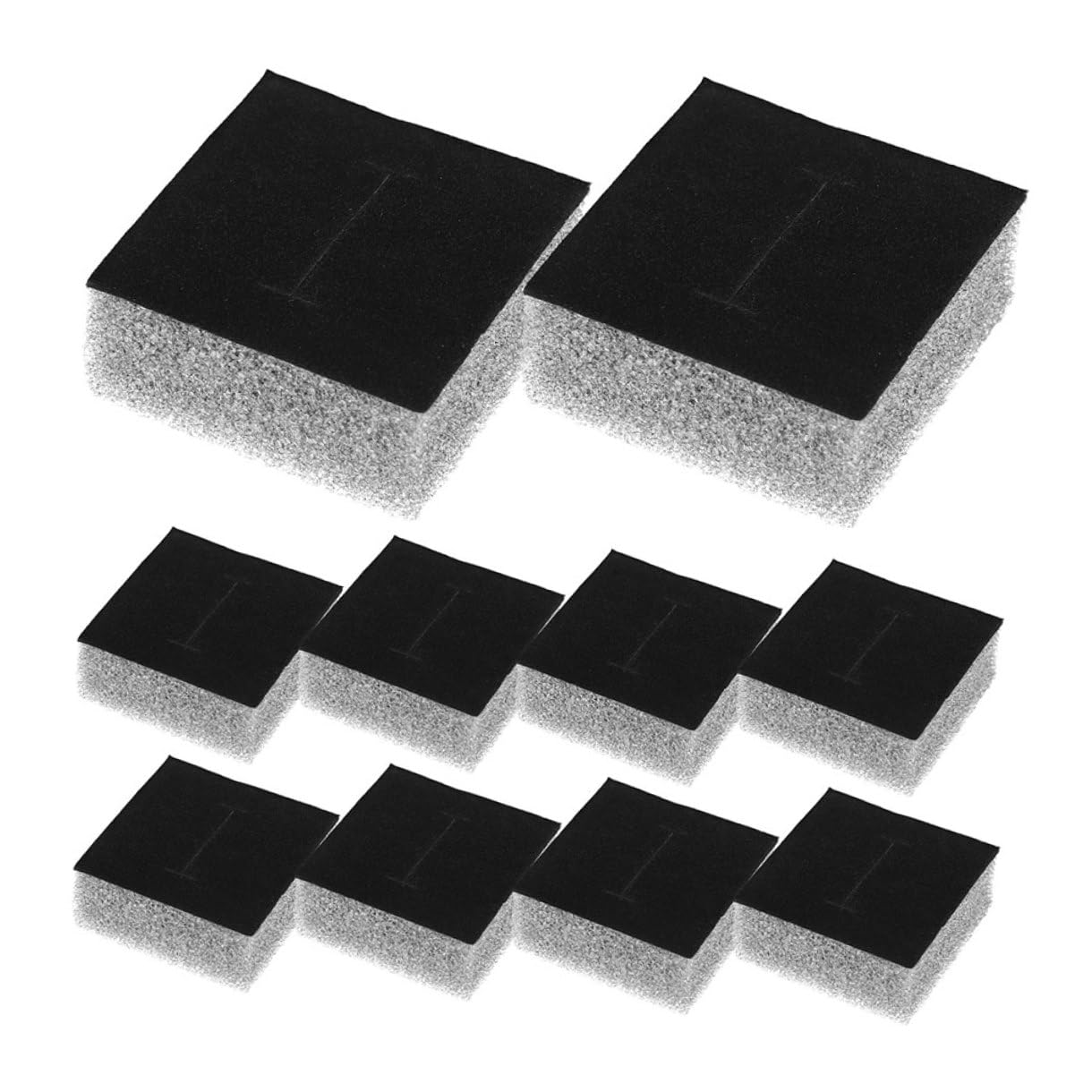Inserts en éponge noire Baluue pour boîte à bijoux avec 20 pièces pour bagues