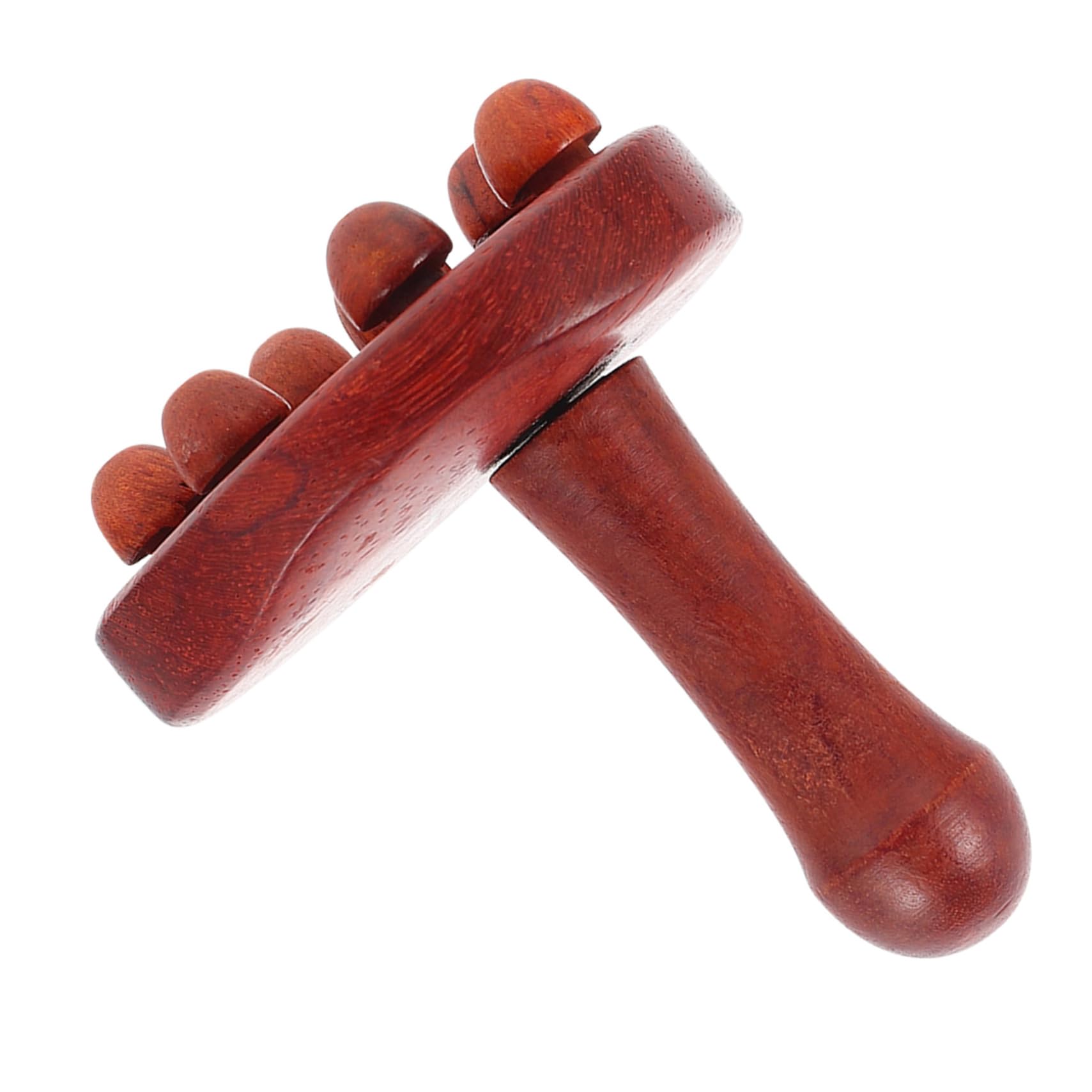 3 Piezas masajeador massager massageador aparato masaje máquina de cuerpo palo de rodillo muscular dispositivo de de partículas Madera fragante Light Brown