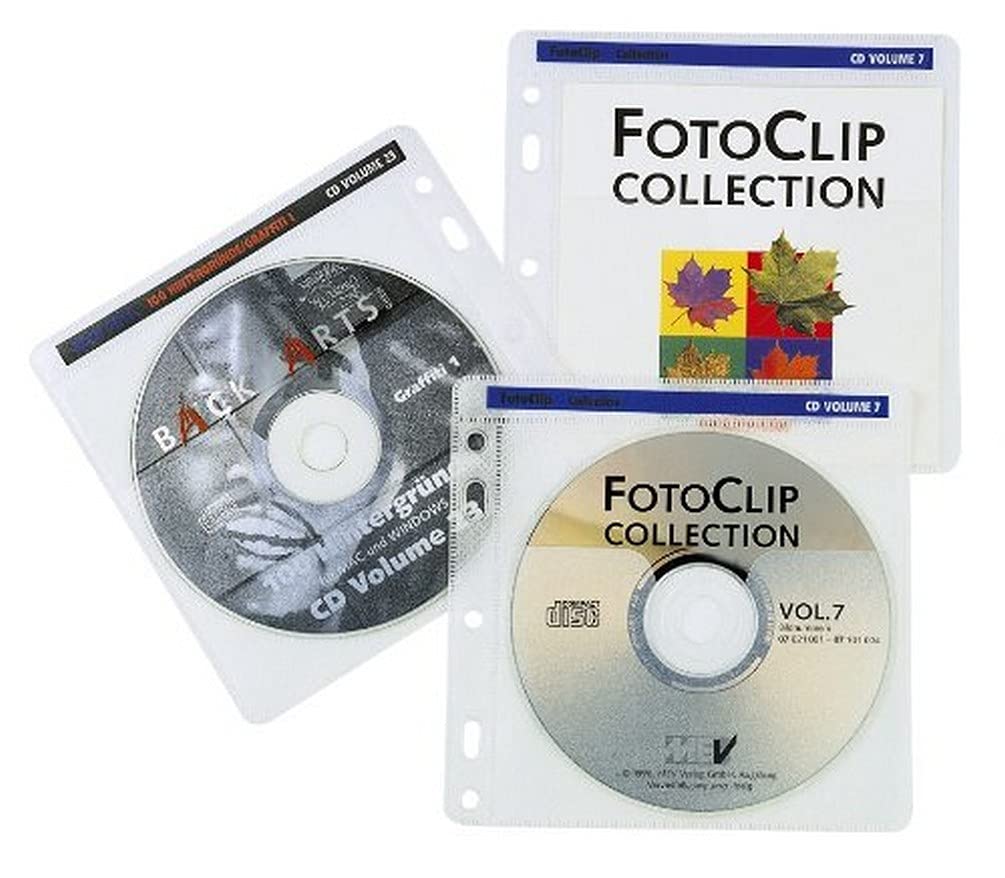 Hama Pockets for 100 CD/DVD in a Binder - White