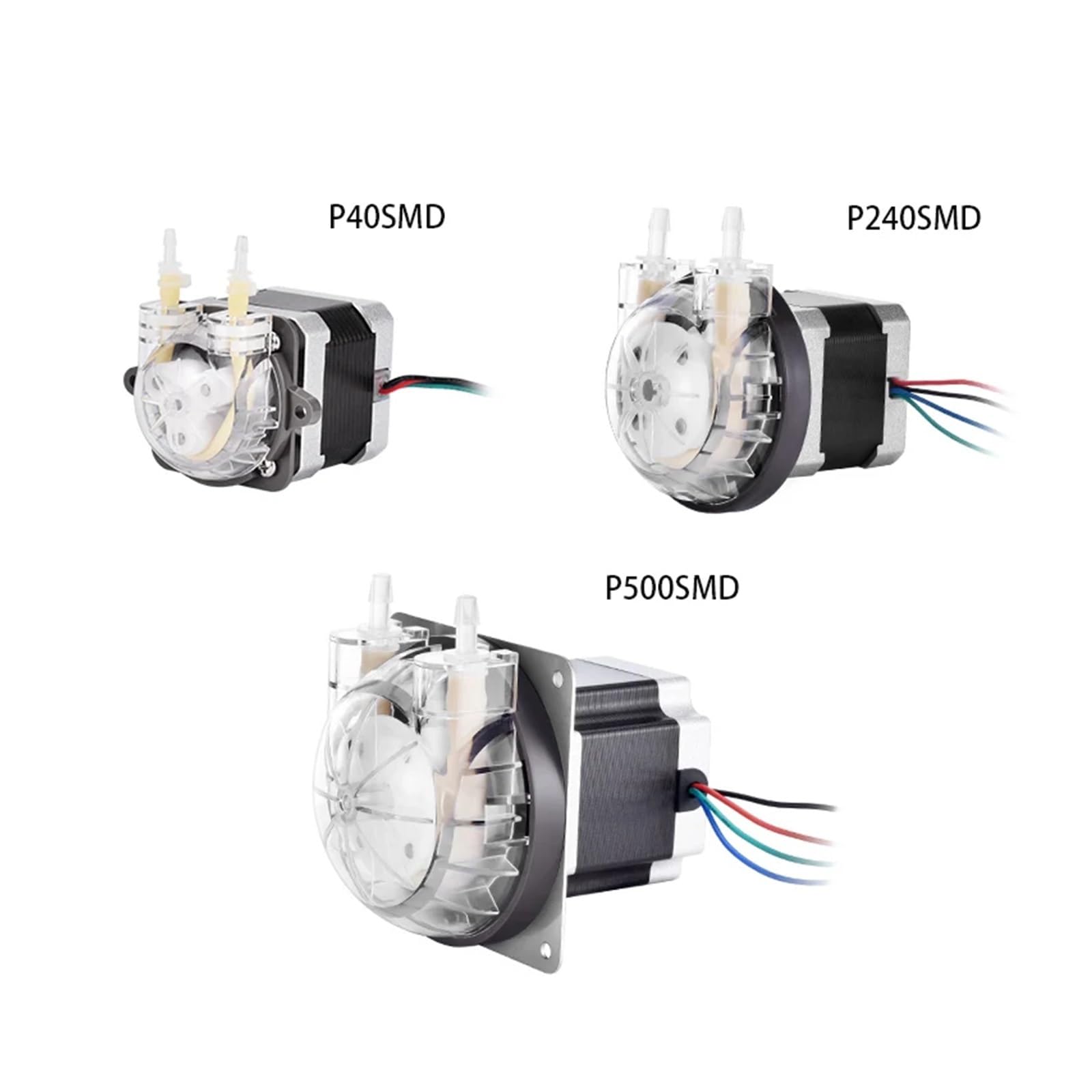 Mini motor paso a de bomba peristáltica alta precisión 0-600 mlpm, agua tubería BPT regulación velocidad con larga vida útil,A prueba de fugas(P40SMDBPT1)
