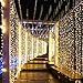 MINGER Window Curtain String Light, 300 LED String Lights Plug in for Wedding Party Home Garden Bedroom Outdoor Indoor Wall Christmas Decorations, Warm White