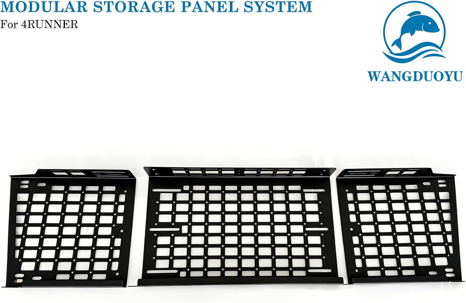 Interior Rear Side Window Molle Panel Compatible with 2025 2026 Toyota 4Runner 6th Gen,Trunk Organizer Storage (Side Panel+Center Panel)