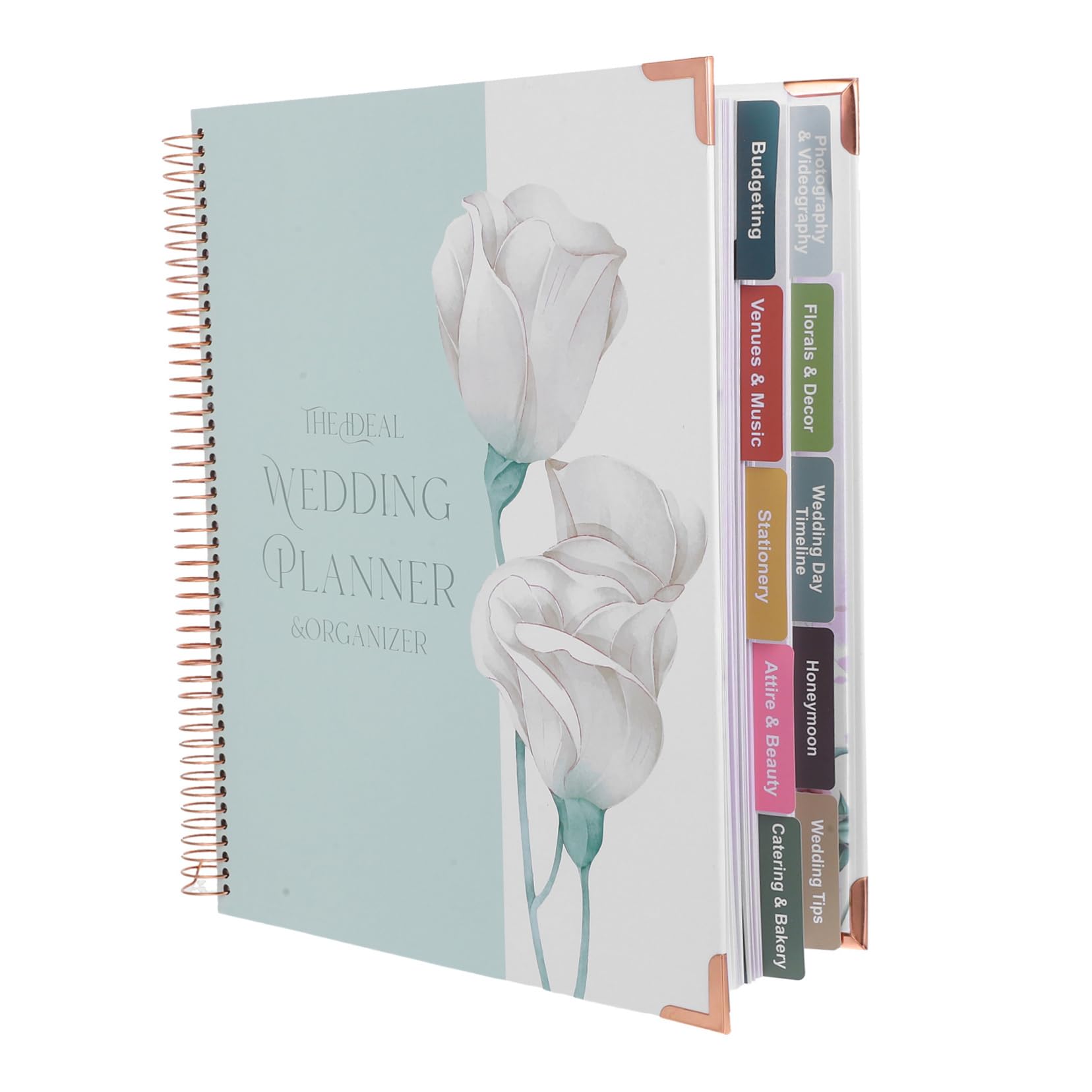 NUOBESTY Hochzeitsplanerbuch für Verlobte Paare Hochzeitsplanung mit Budgetplaner und Tagesplaner Papier für Verlobung und Hochzeit