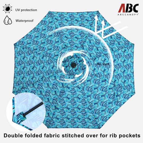 Image of ABCCANOPY 9FT Patio Umbrella Outdoor 8 Ribs Table Umbrella(Grass Green)