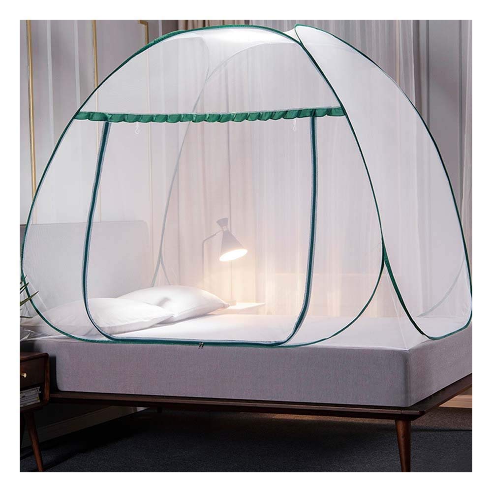 GTHTUHFD Pop Up Mosquito Net, Portable Tent Travel Double Door Zipper Bed Net, Easy Installation And Fine Mesh, Perfect For Bedroom Outdoor,4,120 * 20Ocm,5-150 * 200CM