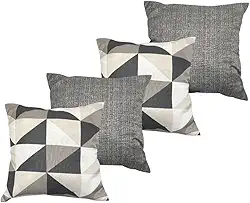 Kit Com 4 Almofadas Cheias Decorativas (Kit Almofada Decorativa - Simetria)