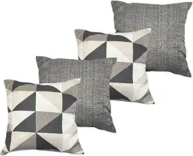 Kit Com 4 Almofadas Cheias Decorativas (Kit Almofada Decorativa - Simetria)