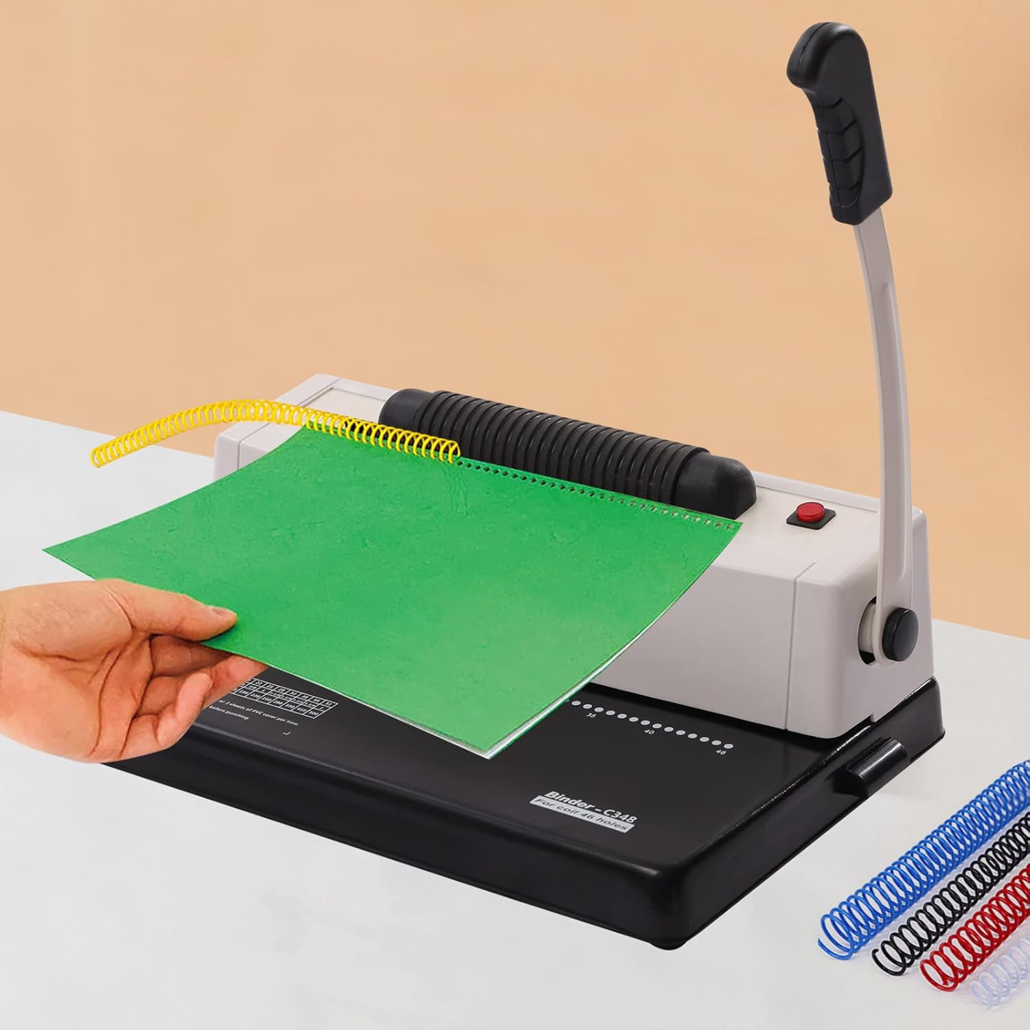 Coil Punch & Binding Machine, Electric Coil Inserter