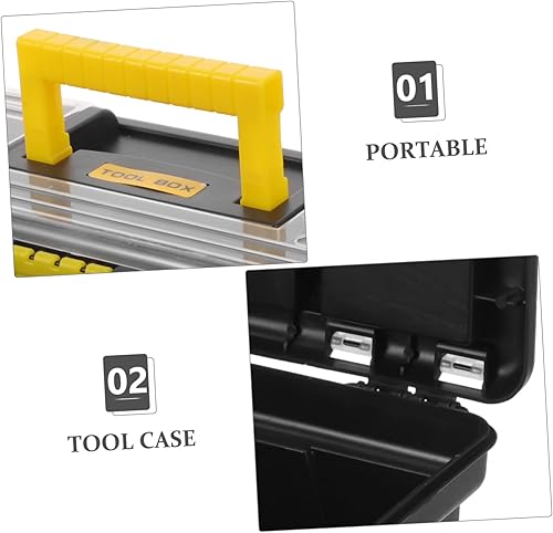 Miniatura 4 de Caja de herramientas multiusos para coche y hogar Electricista con organizador de tornillos de gran capacidad y piezas de hardware, contenedor de