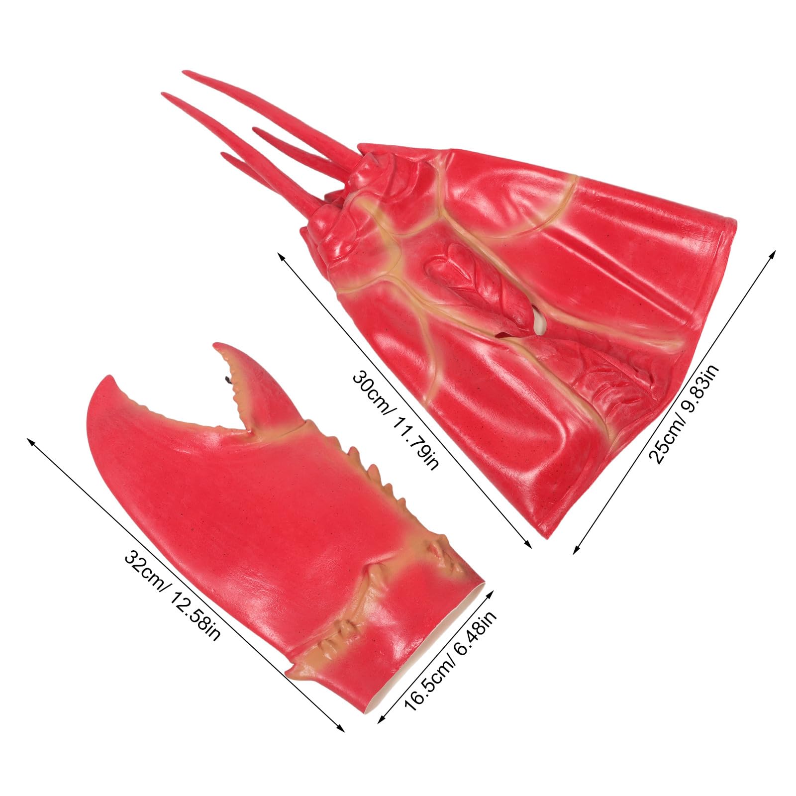 Operitacx 1 juego de sombrero y pinzas de langosta - Divertido conjunto de accesorios de disfraz de cangrejo para adultos - Tocado extravagante para fiestas de Halloween, carnaval y eventos novedosos.