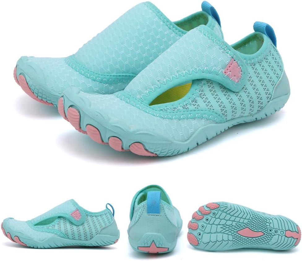 Chaussures Aquatiques Enfant - Pour Plage, Piscine, Antidérapantes Et Respirantes, Taille 22-33 EU