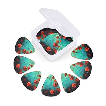 Amazon | 田畑に咲いてるケシ デザインギターピック guitar pick
