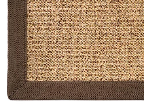 Astra Sisal Teppich Manaus mit Bordüre Farbe Cognac Coffee 100% Sisal - 18 Größen, Größe:...