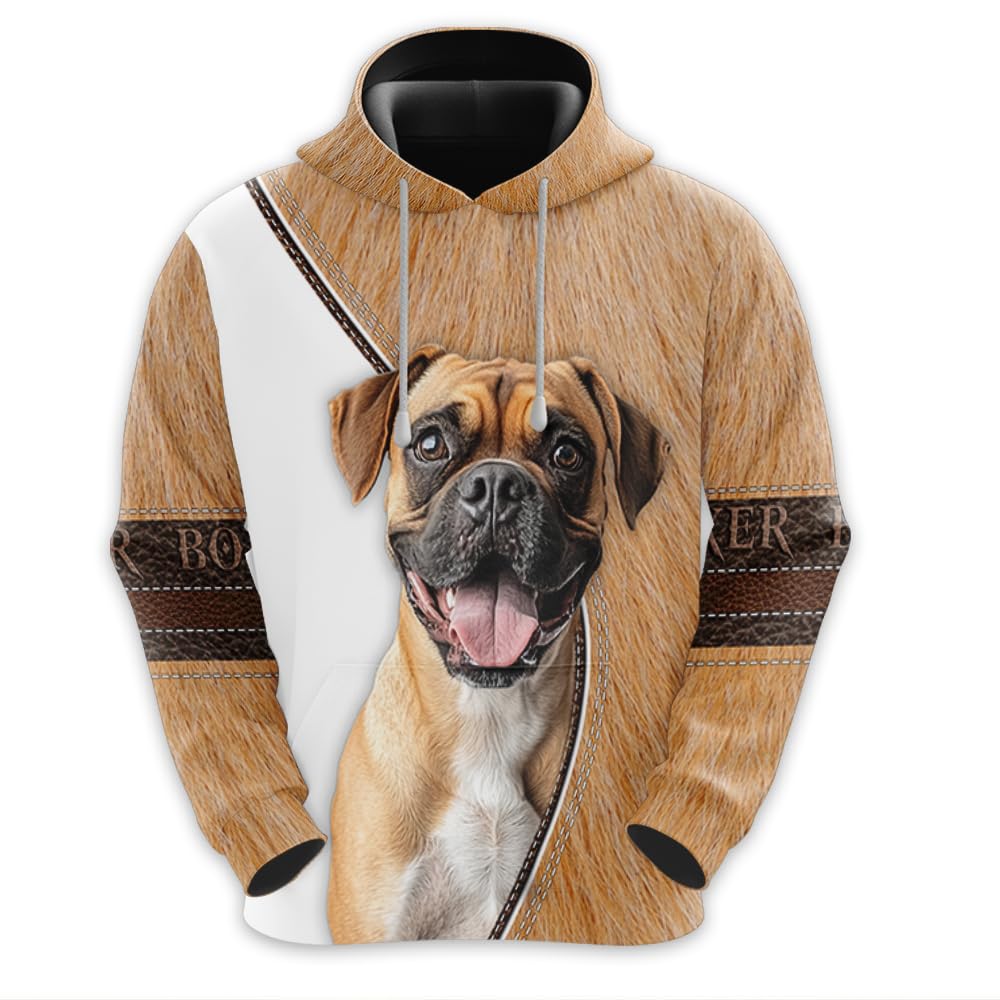 V-DECORPARKS Dog Hoodies For Men Women, Dog Lovers Mens Hoodies Pullover - Pet Mens Sweatshirt Long Sleeve Hooded Hoodie S54