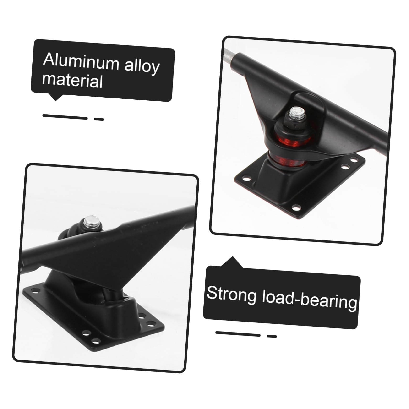 UPKOCH Kit de Pont de Skateboard Double Tilt, Ensemble Complet Noir