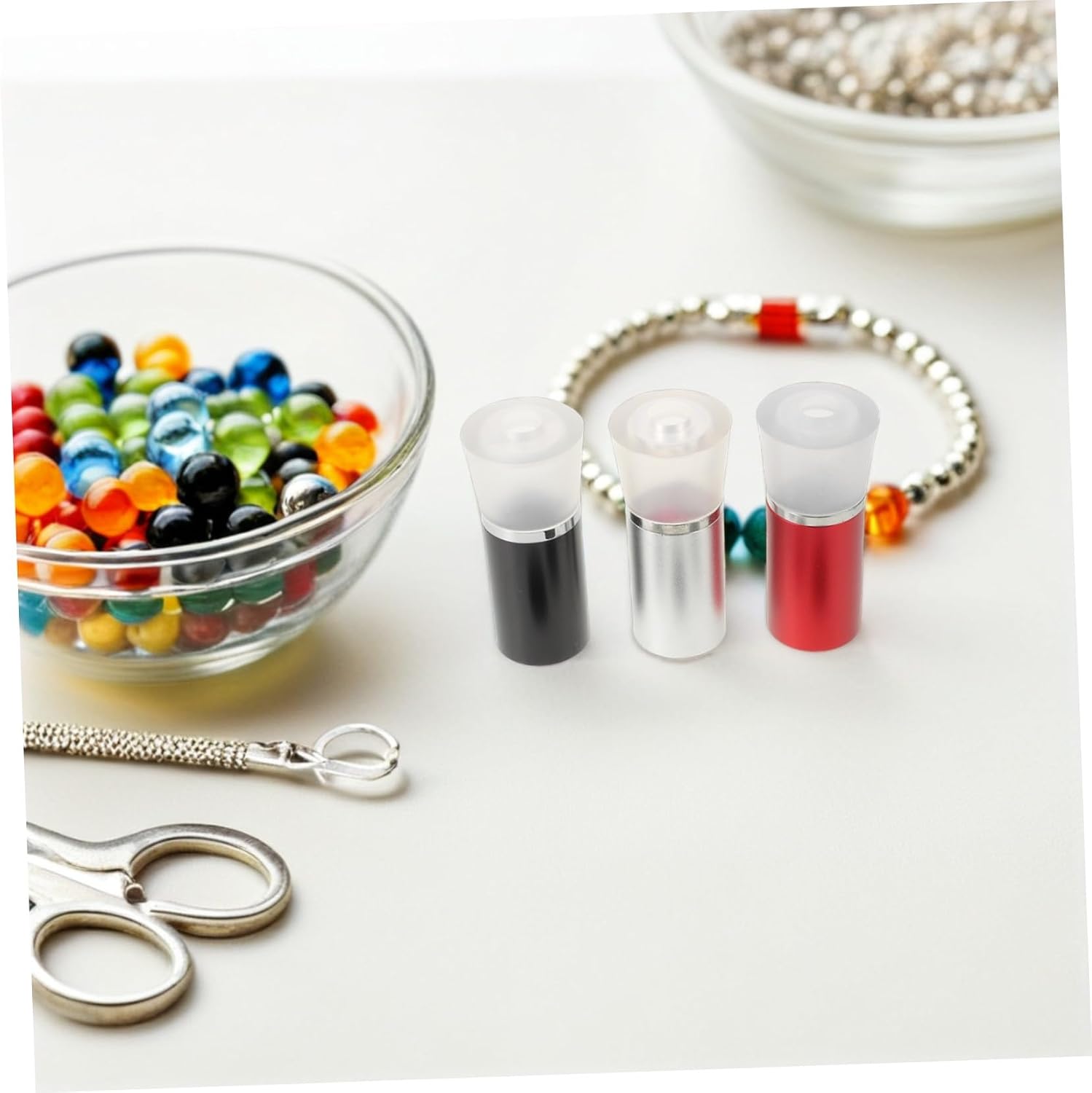 3pcs Metal Jewelry Loupe Magnifier for Coin Collecting and Stamp Analysis